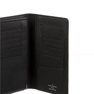 Luise vuitton black leather walet